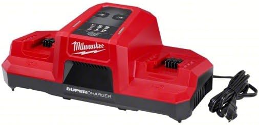 Milwaukee M18 18V Dual Bay Simultaneous Super Charger Model 48-59-1815 with Fast Charging Technology