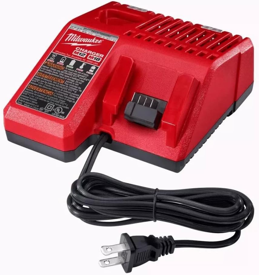 Milwaukee 48-59-1812 M12 M18 18V 12V Dual Voltage Battery Charger