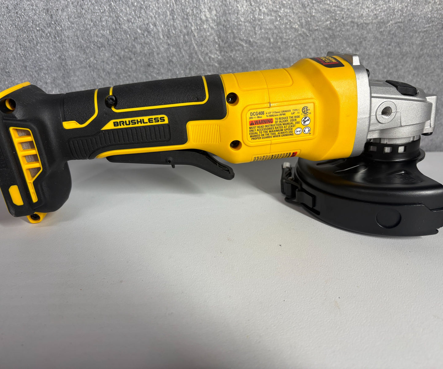 DEWALT 20V MAX Cordless 4 1/2 Inch Paddle-Switch Grinder, Bare Tool Only (DCG408B)