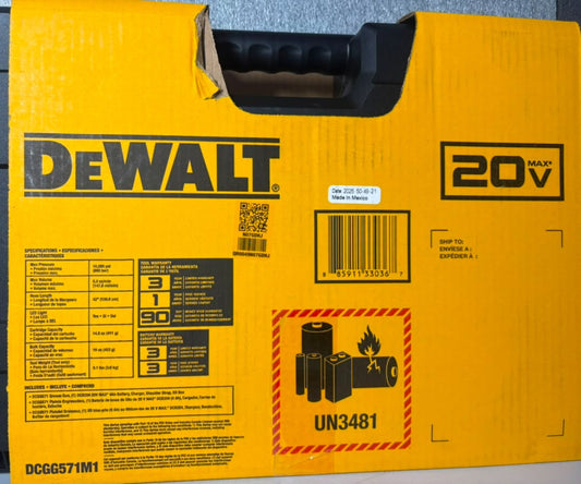 DeWalt 20V MAX Cordless Grease Gun Kit w/ 4.0Ah Battery (DCGG571M1) - Pro Grade Tools