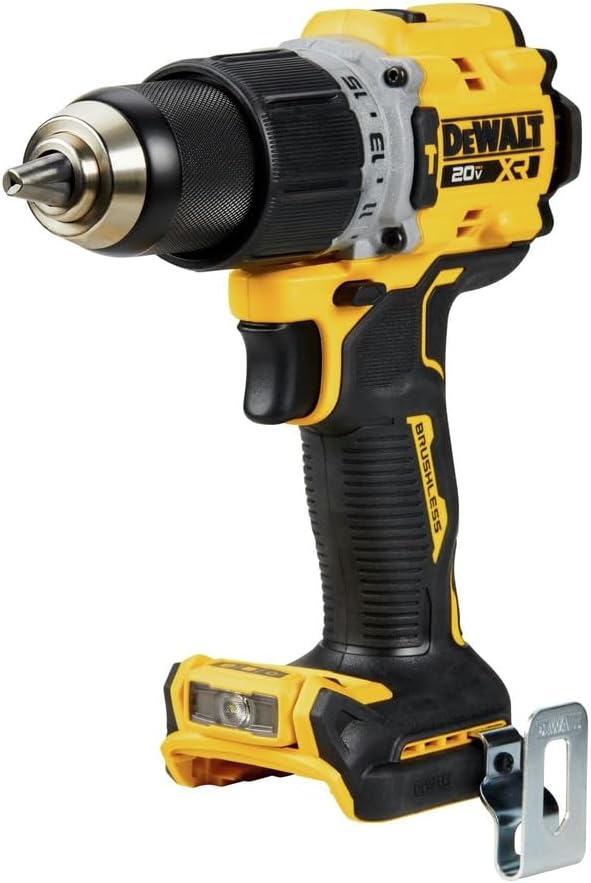 DEWALT 20V MAX Hammer Drill, 1/2", Cordless and Brushless, Compact with 2-Speed Setting, Bare Tool Only (DCD805B), Special Feature Variable Speed - Pro Grade Tools