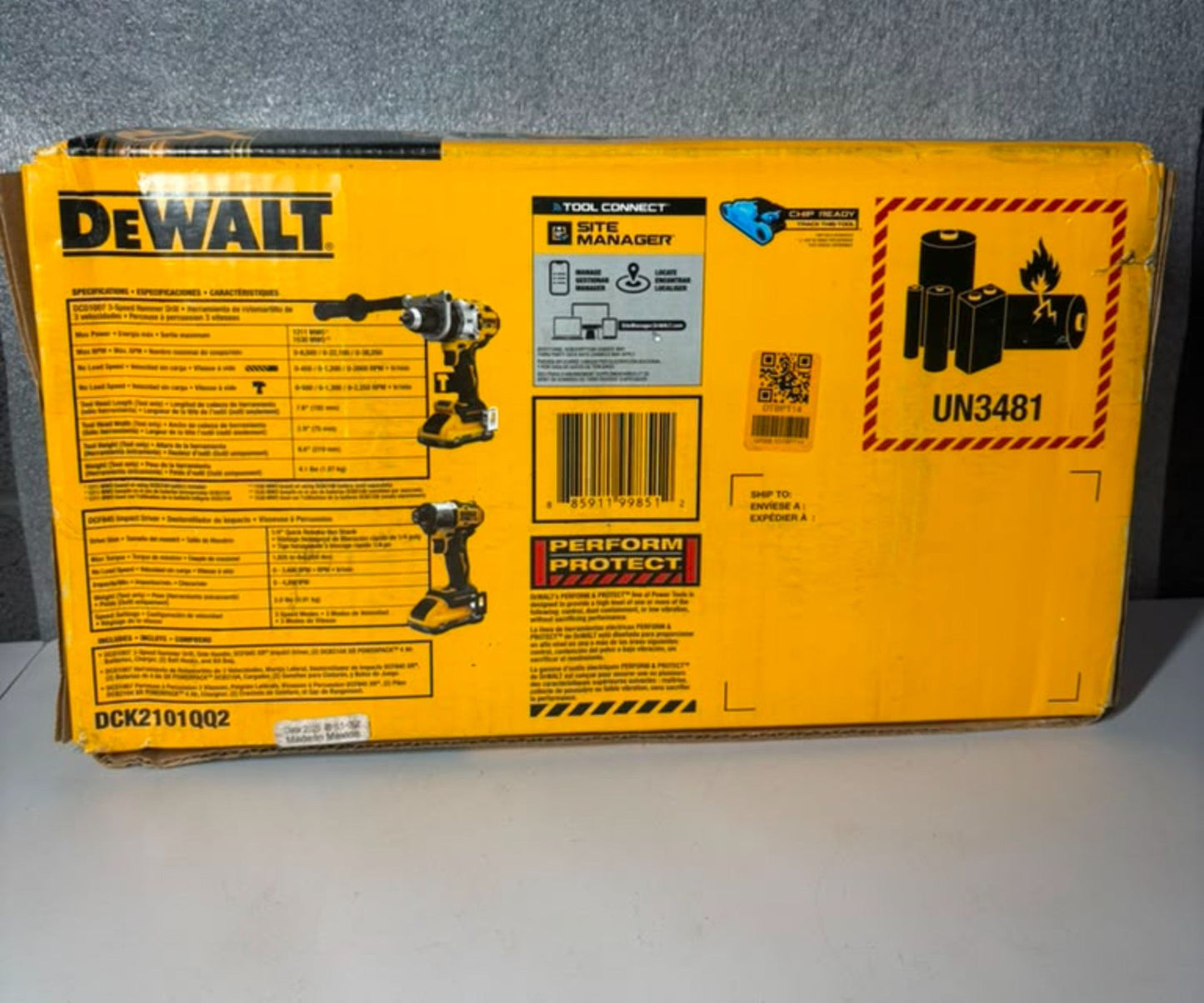 DeWalt 20V MAX XR Hammer Drill & Impact Driver Combo Kit (DCK2101QQ2) - Pro Grade Tools