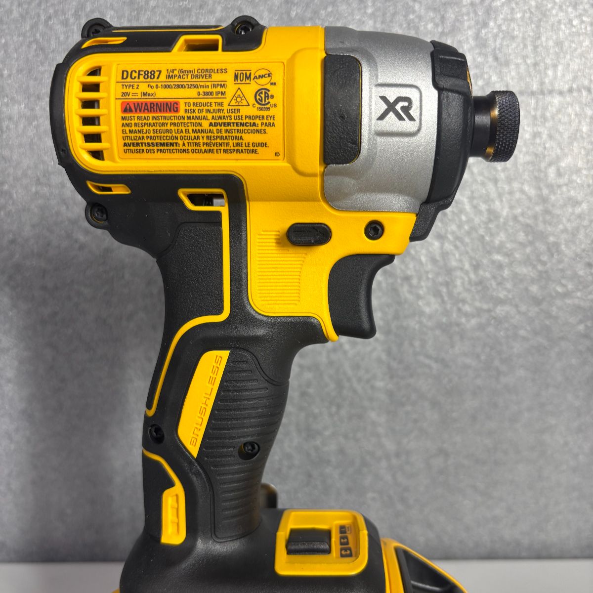 20V MAX XR Impact Driver, Brushless, 3-Speed, 1/4-Inch, Tool Only (DCF887B) - Pro Grade Tools