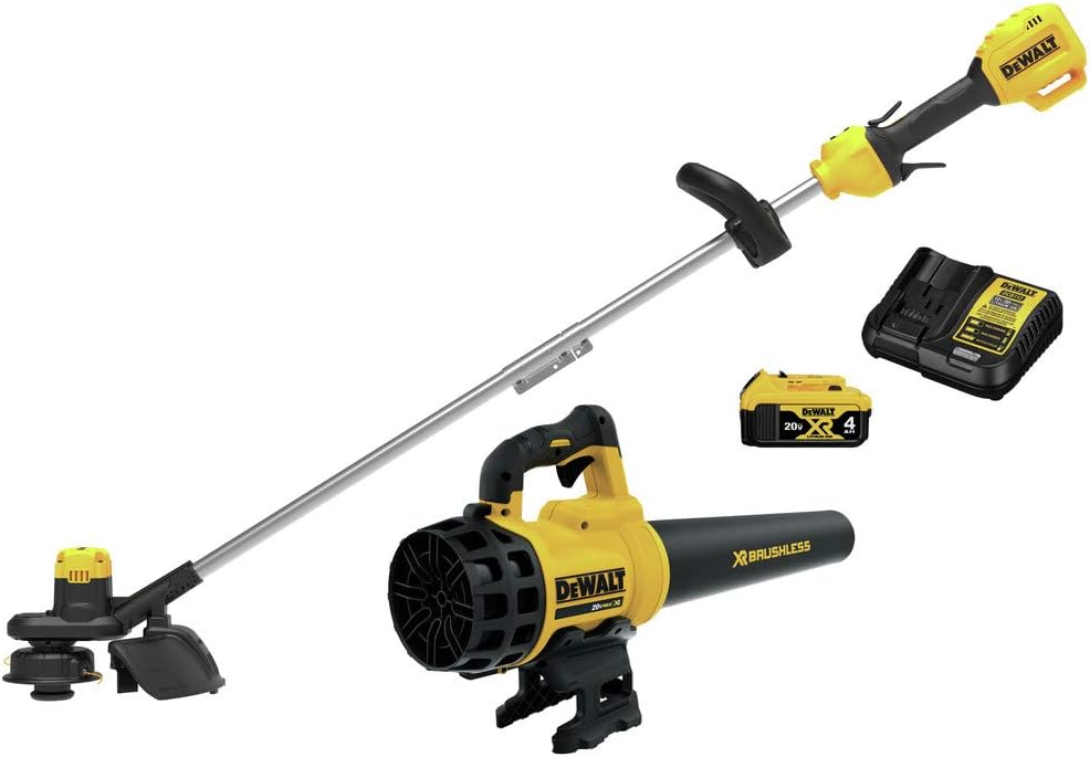 Dewalt DCKO975M1 20V MAX Cordless Lithium-Ion 4 Ah 13 ft. String Trimmer / 20V MAX XR Brushless Handheld Blower Kit