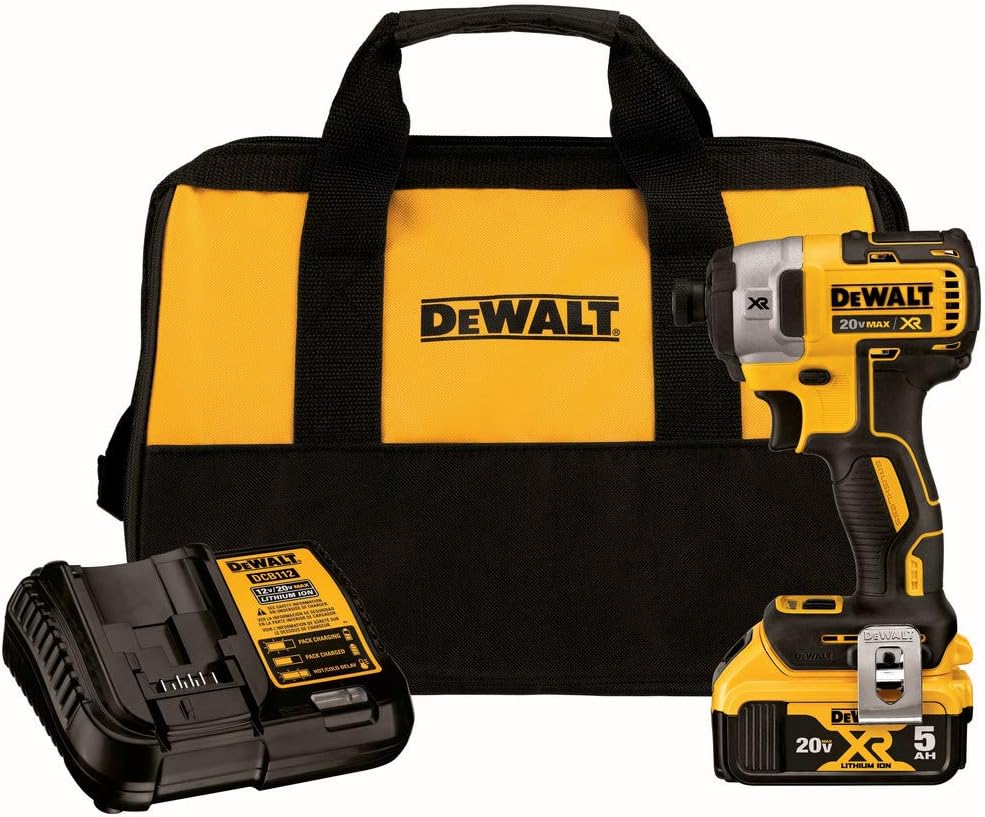 *DEWALT DCF887P1 20V MAX XR 1/4IN IMPACT DRIVER KIT(5ah)
