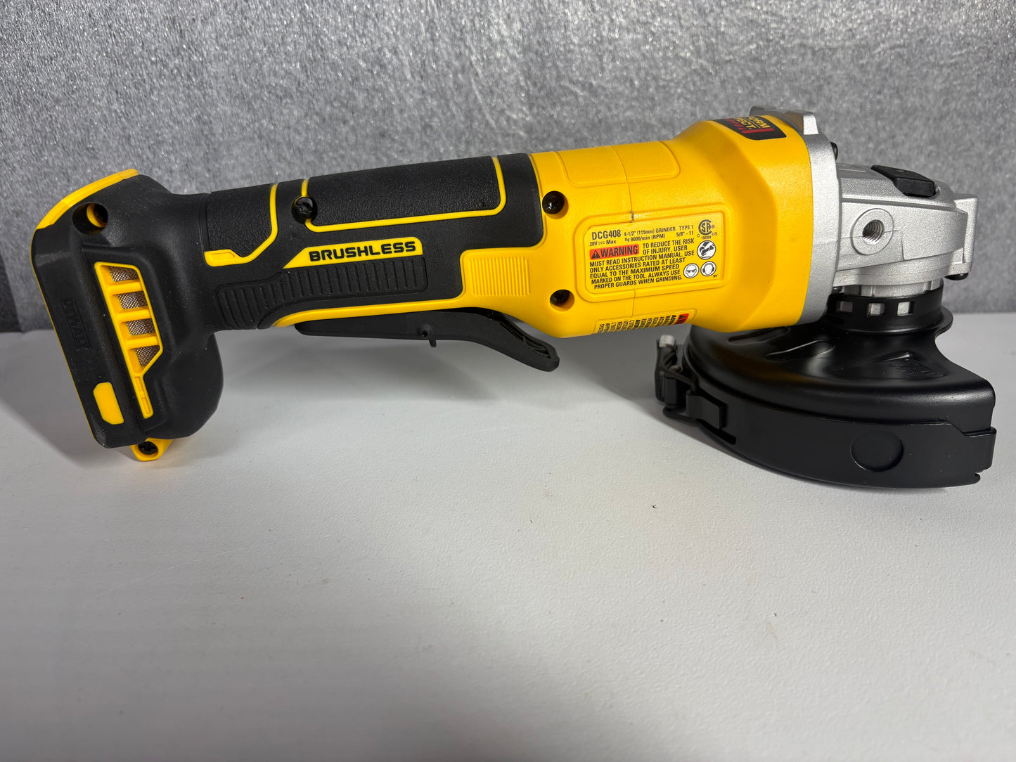 DEWALT 20V MAX Cordless 4 1/2 Inch Paddle-Switch Grinder, Bare Tool Only (DCG408B)