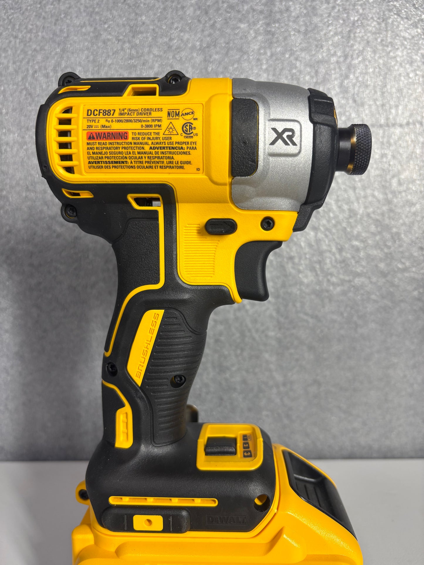 20V MAX XR Impact Driver, Brushless, 3-Speed, 1/4-Inch, Tool Only (DCF887B)