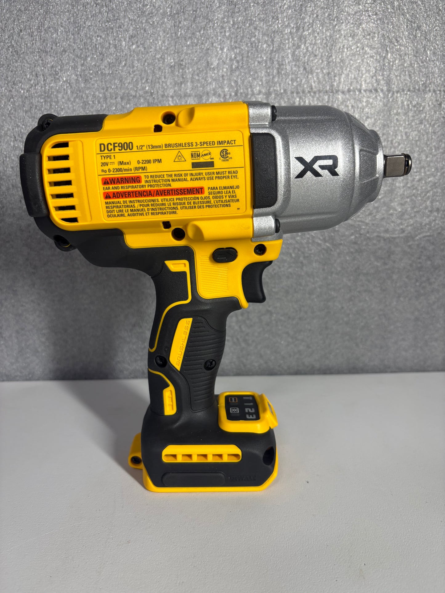 DEWALT 20V MAX Cordless Impact Wrench, 1/2 Impact Gun, 4-Speed High Torque with Hog Ring Anvil and LED Light, Brushless Motor, Precision Wrench, Tool Only (DCF900B)