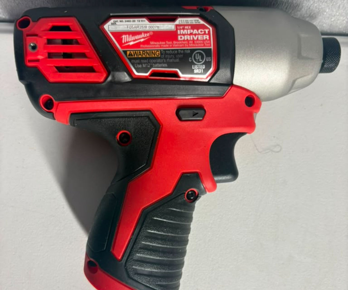 Milwaukee 2461-20 M12 1/4 Impact Wrench - Bare