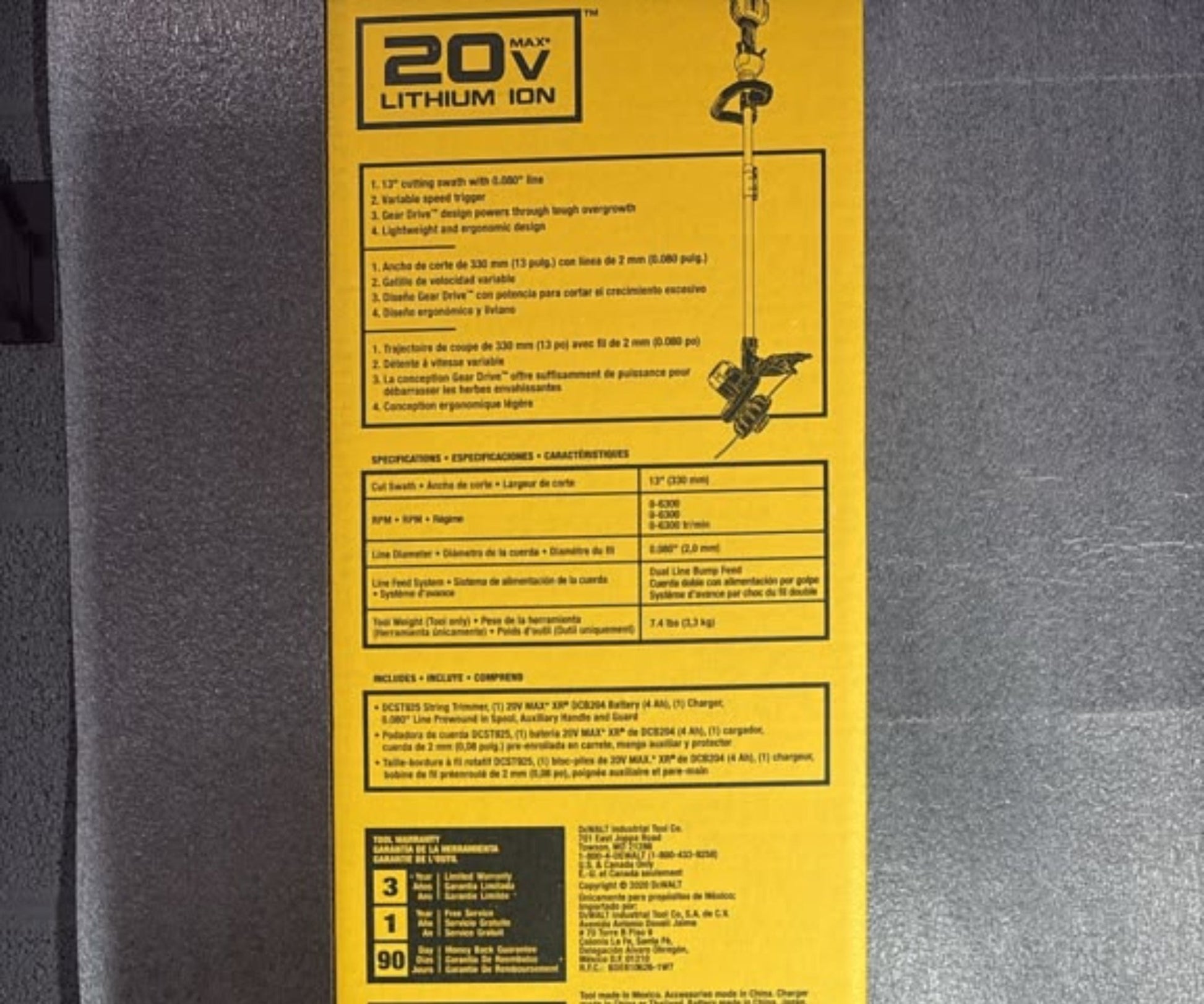 DeWalt 20V MAX 13" Cordless String Trimmer Kit (TOOL ONLY - Pro Grade Tools