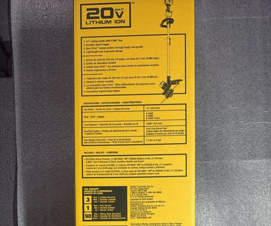 DeWalt 20V MAX 13" Cordless String Trimmer Kit (TOOL ONLY - Pro Grade Tools