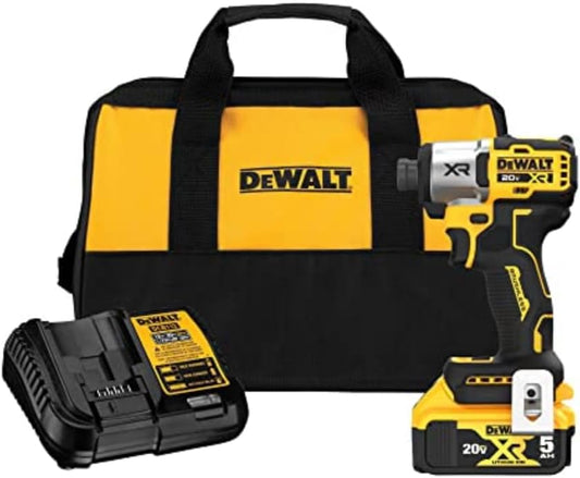 DEWALT 20V MAX Impact Driver, Cordless, 3-Speed, Battery and Charger Included (DCF845P1) - Pro Grade Tools