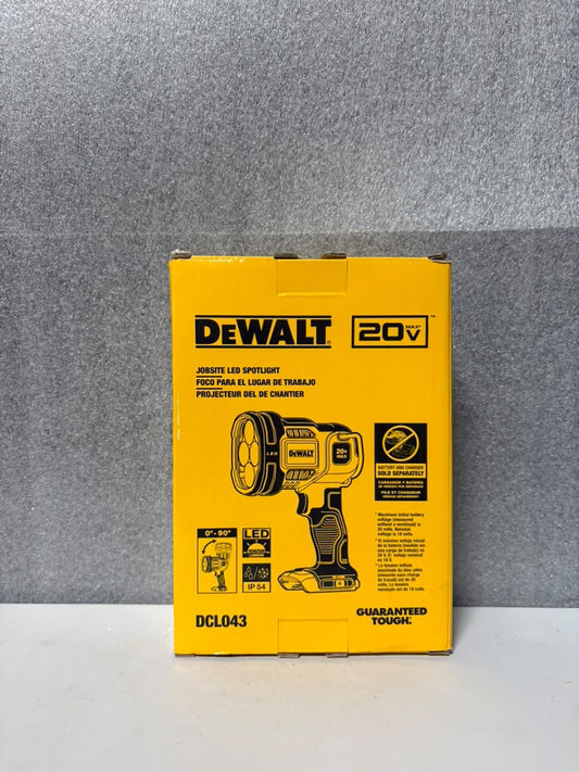 DEWALT 20V MAX LED Work Light, Handheld Spotlight, 1500 Lumens (DCL043) - Pro Grade Tools