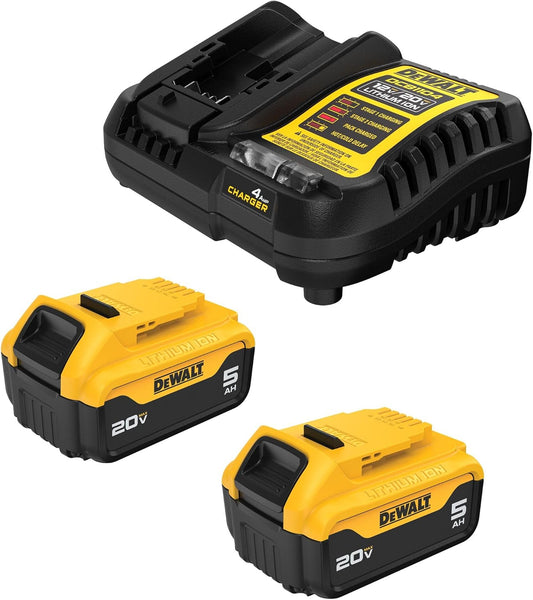 DEWALT 20V MAX Lithium-Ion Battery 2-Pack, 5.0 Ah (DCB205-2c) - Pro Grade Tools