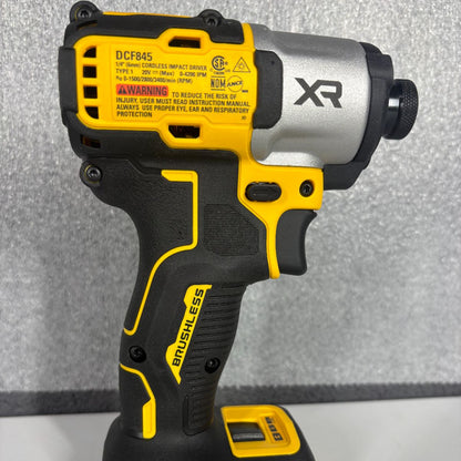 DeWalt 20V MAX XR 1/4" Impact Driver (DCF845B) - Pro Grade Tools