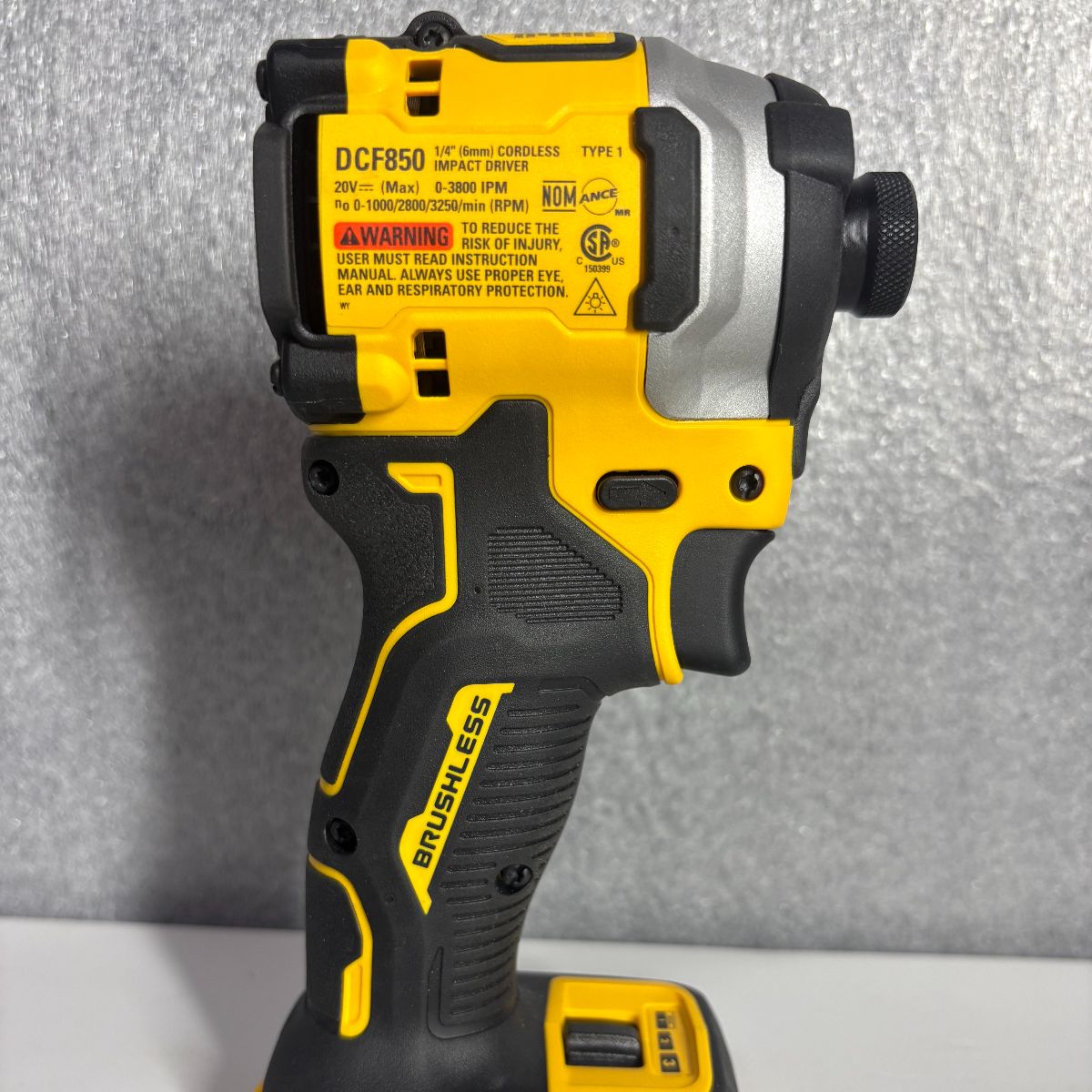 DEWALT DCF850B 20V Cordless Brushless Compact 1/4'' Impact Driver (Tool Only) (DCF850B-NBX) - Pro Grade Tools