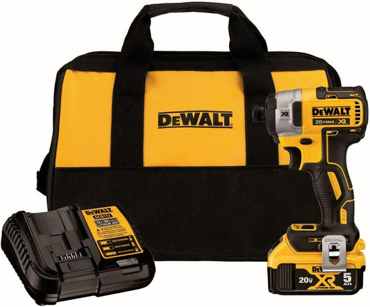*DEWALT DCF887P1 20V MAX XR 1/4IN IMPACT DRIVER KIT(5ah) - Pro Grade Tools
