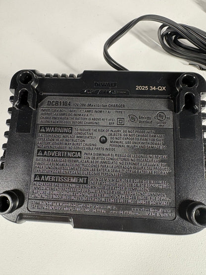 DEWALT DeWalt DCB1104 12V/20V 4 Amp Battery Charger - Pro Grade Tools