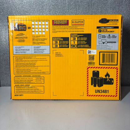 DEWALT FLEXVOLT 60V MAX* Cordless Drill For Concrete Mixing, E-Clutch System (DCD130T1) - Pro Grade Tools